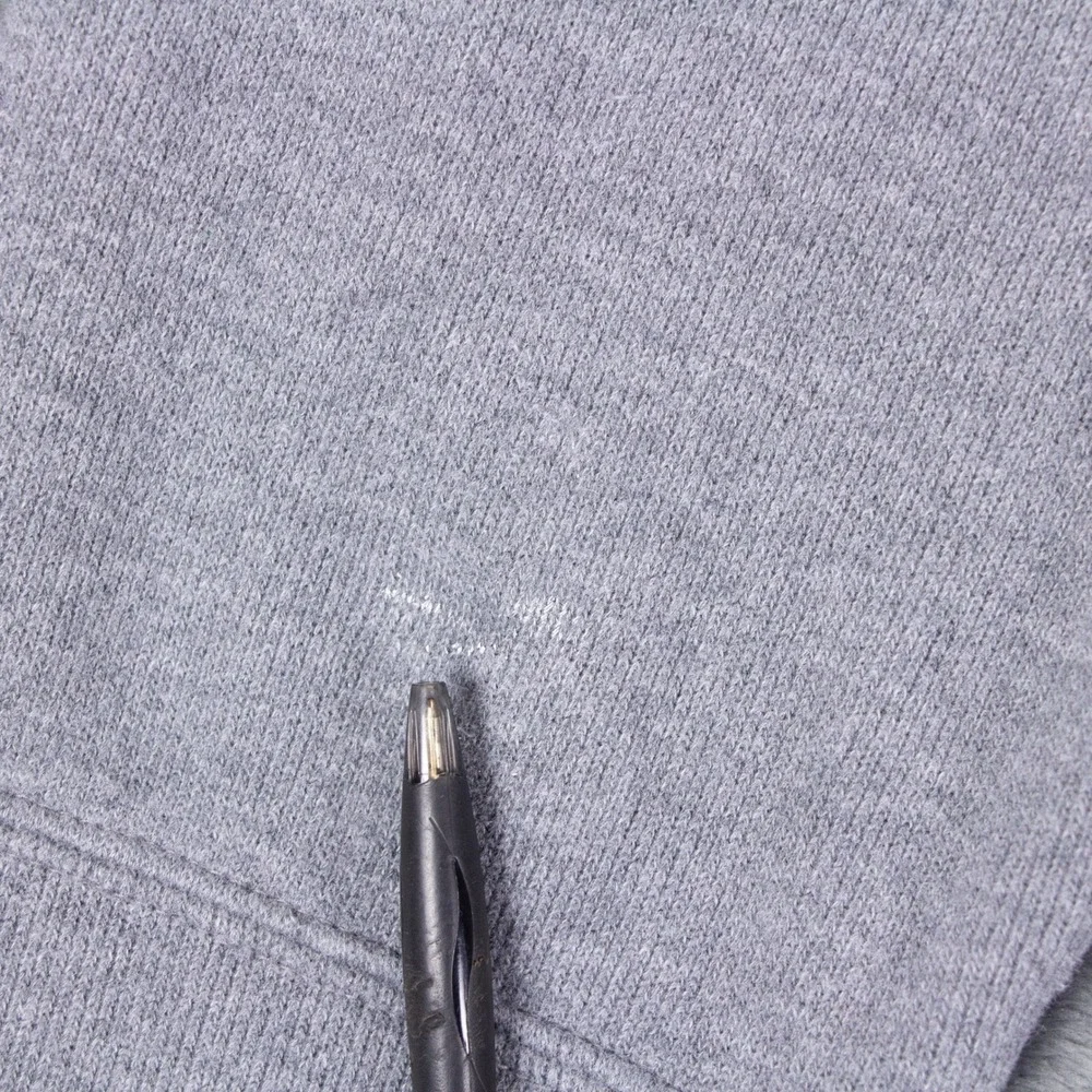 VTG Polo Ralph Lauren Mens XL Quarter Zip Pullover Sweater Gray Cotton Pony‎